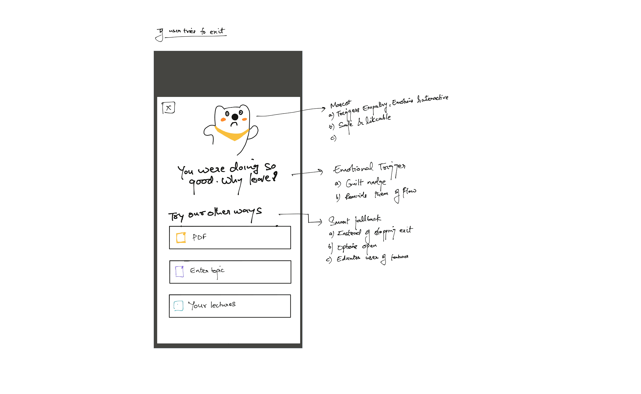 Concept 5 — First time experience exploration