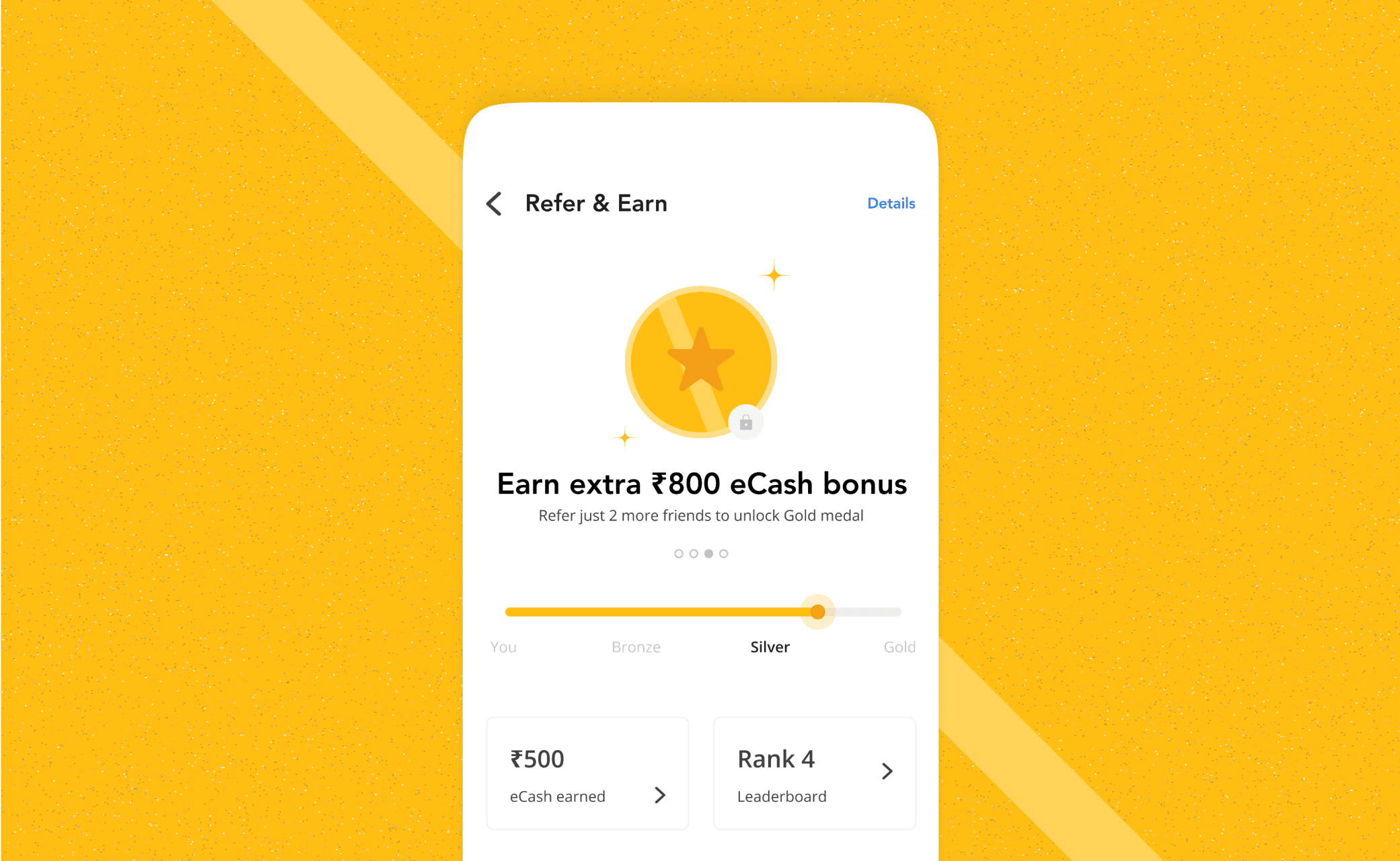 Gold tier hero — Earn extra eCash bonus at Silver tier