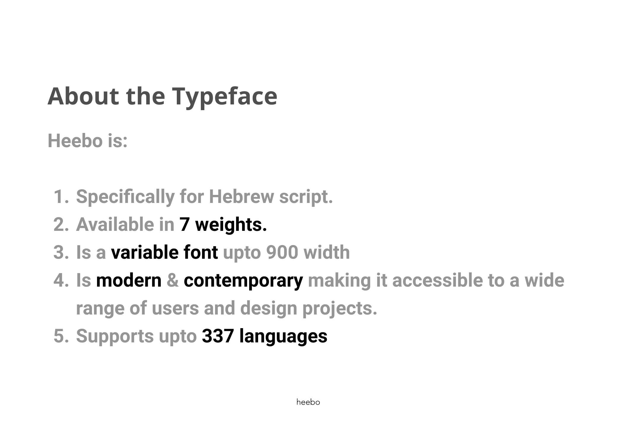 About the Typeface — Heebo