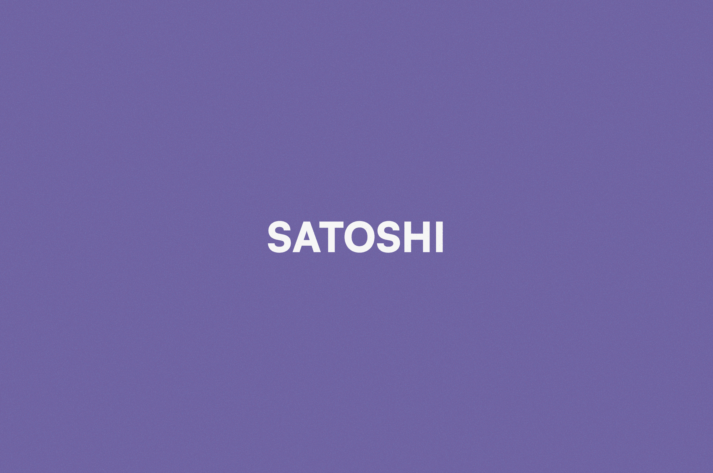 Satoshi — The typeface for Yulu